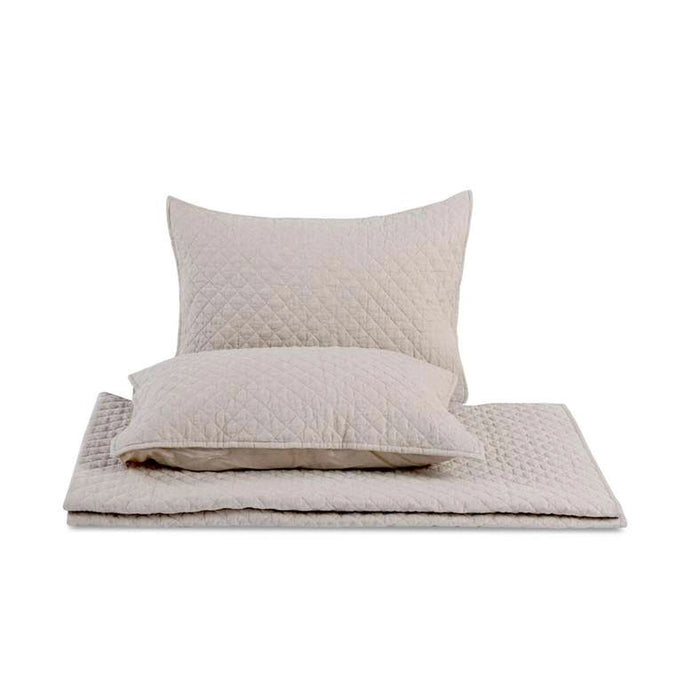 Vintage Diamond 3-Piece Bedspread Set 220X240Cm - Beige