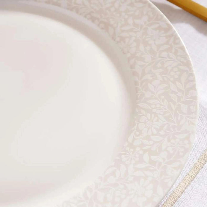 Vintage Victoria 32-Piece New Bone China Dinner Set - Beige
