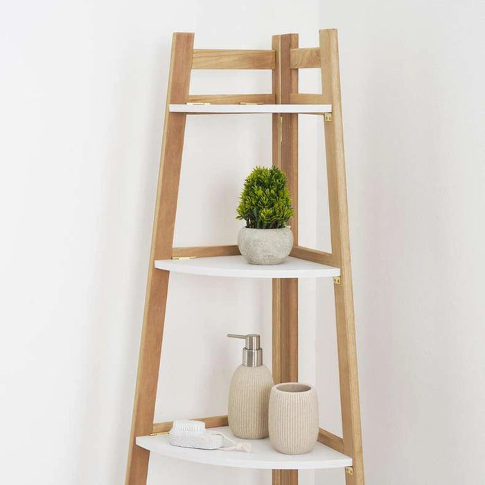 Viola 5-Tier Wooden Planter Stand 39X39X156Cm - White