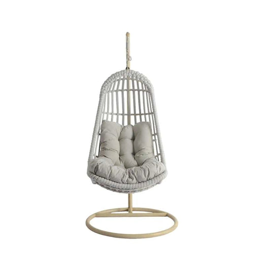 Vira Outdoor Swing Hanging Cage -Light Grey Pan Home