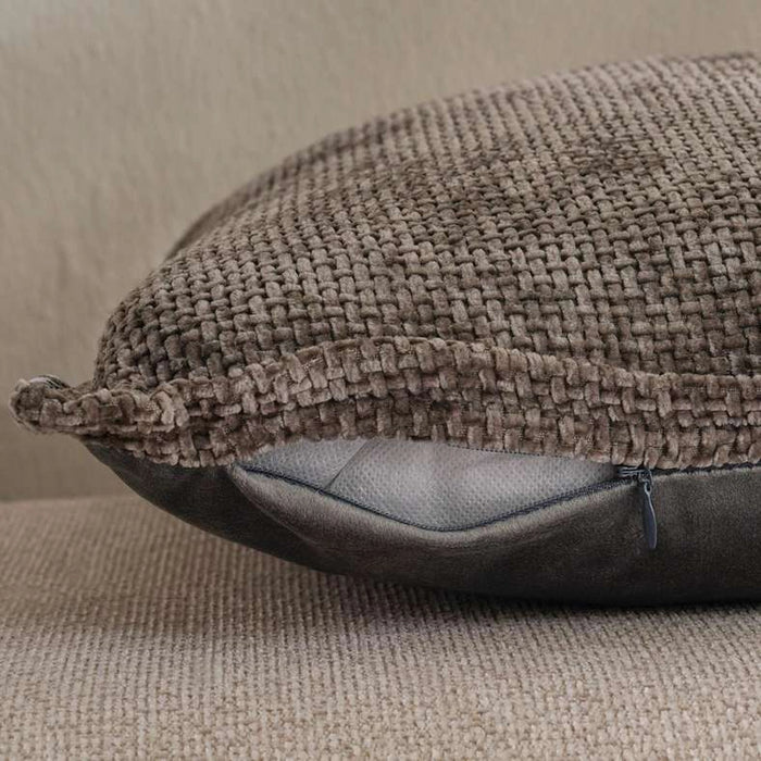 Viston Chenille Filled Cushion 45X45Cm - Grey