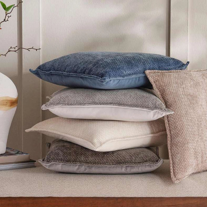 Viston Chenille Filled Cushion 45X45Cm - Grey