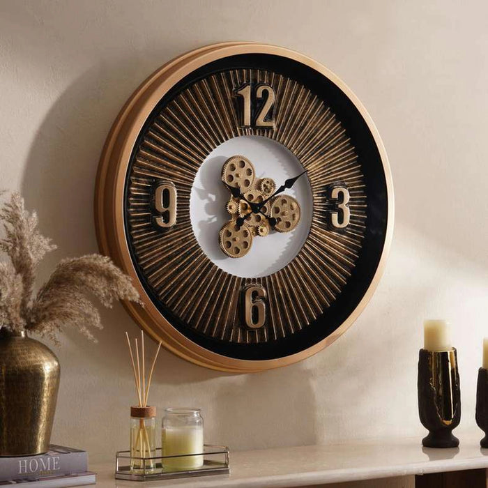 Vitro Wall Clock Dia 80Cm - Gold