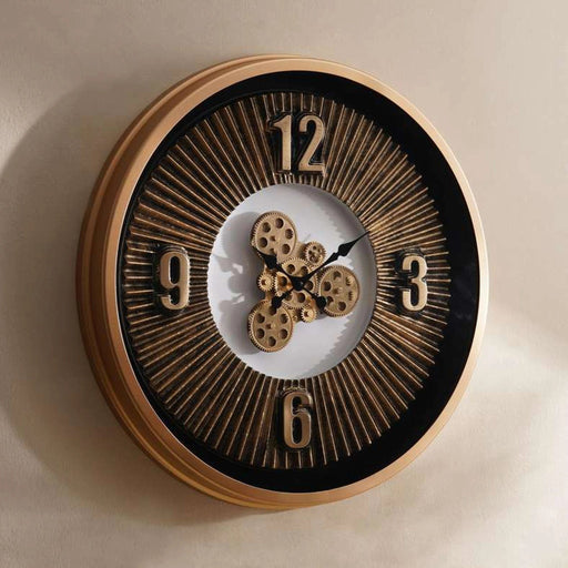Vitro Wall Clock Dia 80Cm - Gold PAN HOME
