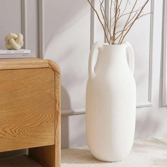 Vivian Fibre Glass Vase 38.5X38.5X90.5Cm- White