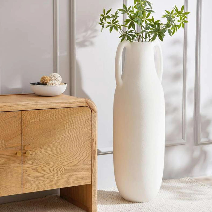 Vivian Fibre Glass Vase 39X39X120Cm- White
