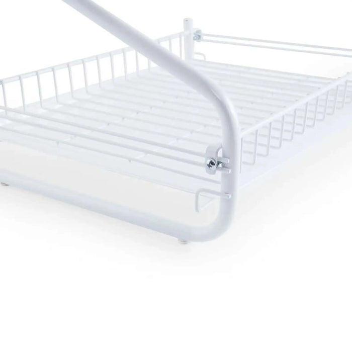 Vizer 2-Tier Dish Rack With Cutlery Holder 44X30X46Cm - White