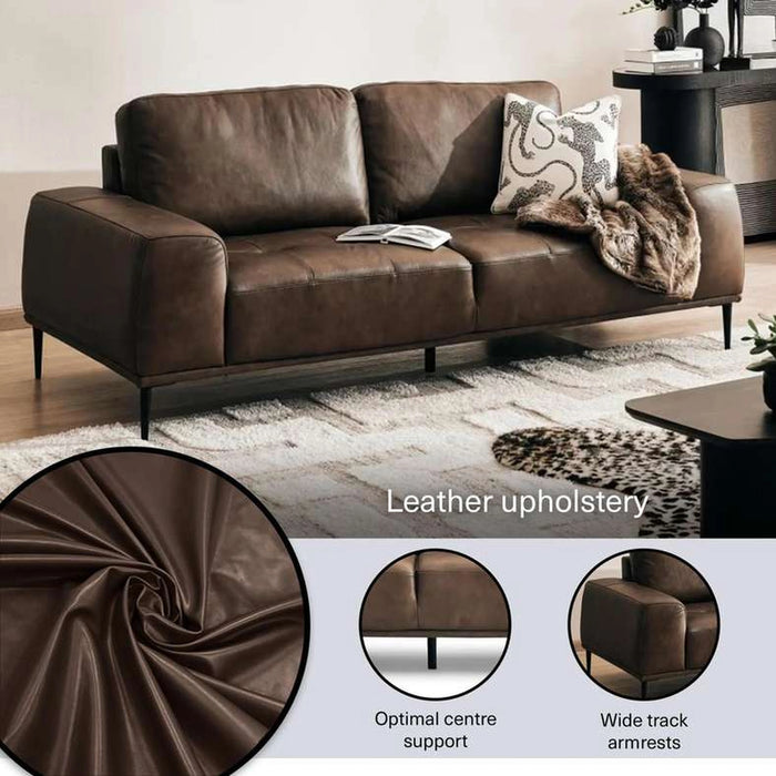 Vlog 3 Seater Sofa - Brown