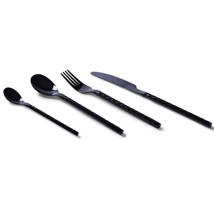 Voletta 24-Piece Cutlery Set - Black