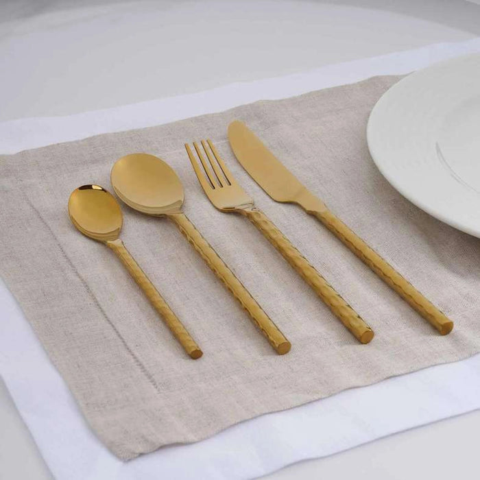 Voletta 24-Piece Cutlery Set - Gold