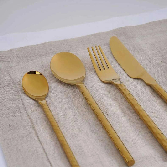 Voletta 24-Piece Cutlery Set - Gold