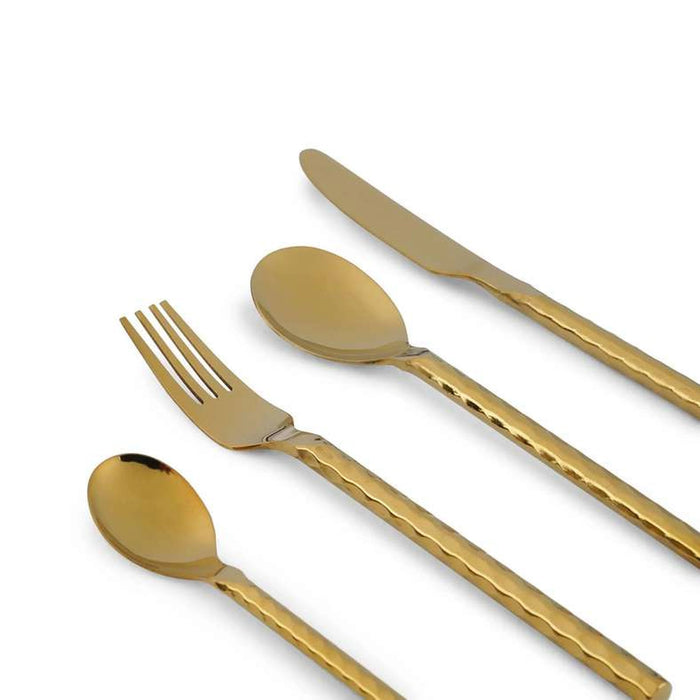 Voletta 24-Piece Cutlery Set - Gold