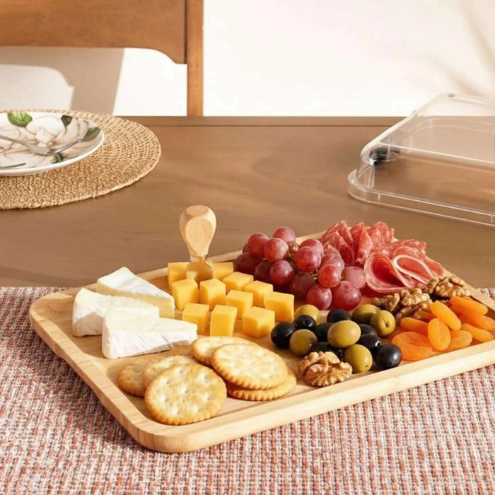 Wade Pastry/Cheese Carrying Box With Lid 38X28.7X6.8Cm -Natural
