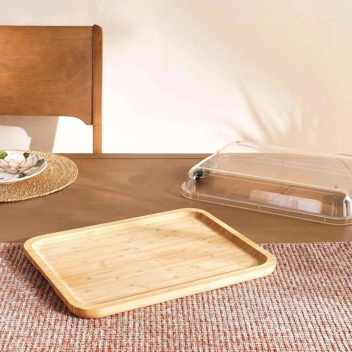 Wade Pastry/Cheese Carrying Box With Lid 38X28.7X6.8Cm -Natural