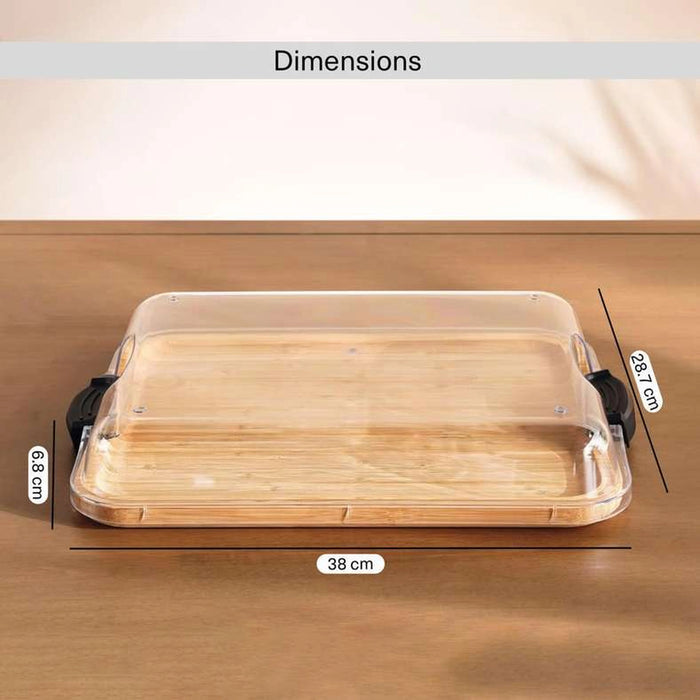 Wade Pastry/Cheese Carrying Box With Lid 38X28.7X6.8Cm -Natural