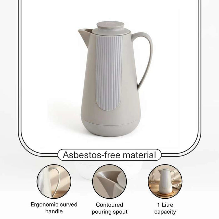Wafa Vacuum Flask 1L -Grey