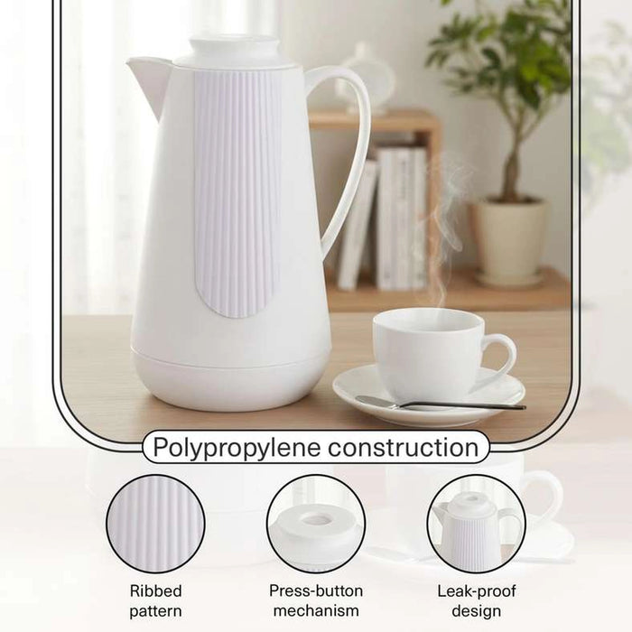 Wafa Vacuum Flask 1L -White