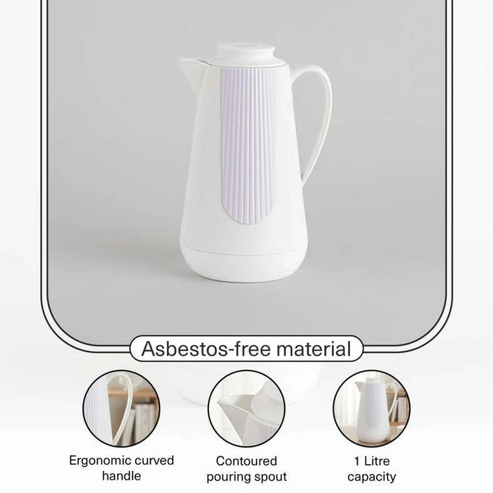 Wafa Vacuum Flask 1L -White