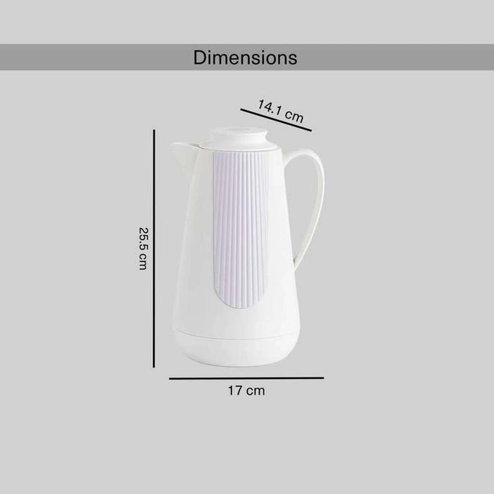 Wafa Vacuum Flask 1L -White