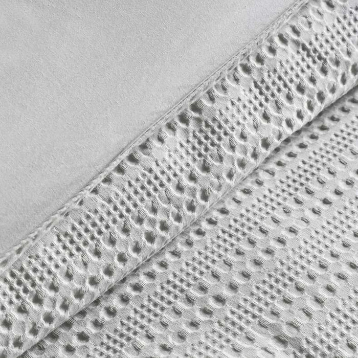 Waffle Stripe 3- Piece King Comforter Set 240X260Cm - Grey Mist