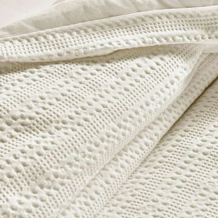Waffle Stripe 3- Piece Queen Comforter Set 200X240Cm - Linen