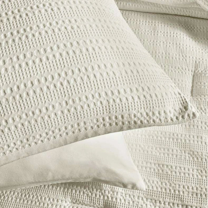 Waffle Stripe 3- Piece Queen Comforter Set 200X240Cm - Linen