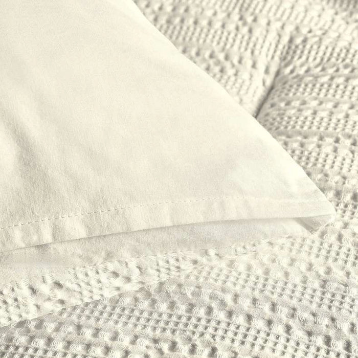 Waffle Stripe 3- Piece Queen Comforter Set 200X240Cm - Linen