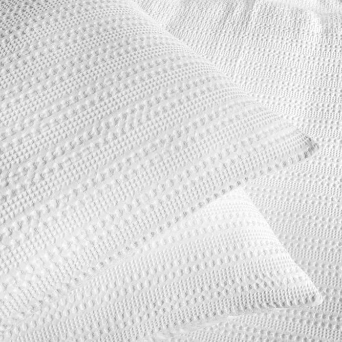 Waffle Stripe 3- Piece Queen Duvet Cover Set 200X200Cm - White