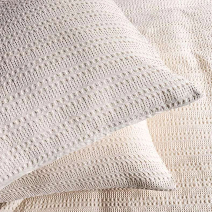 Waffle Stripe 3- Piece Super King Duvet Cover Set 260X220Cm - Linen