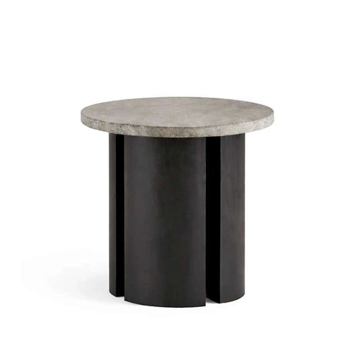 Waizig End Table Marble - Grey & Brown