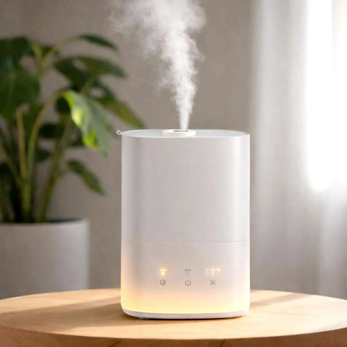 Walle Ultrasonic 3L Humidifier With Night Light 18X18X26Cm - White