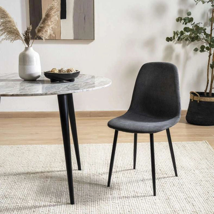 Walter Dining Chair - Dark Grey Black