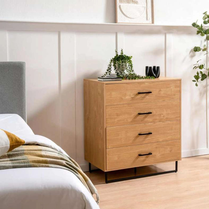Walter Kids Chest Of 4 Drawer - Oak