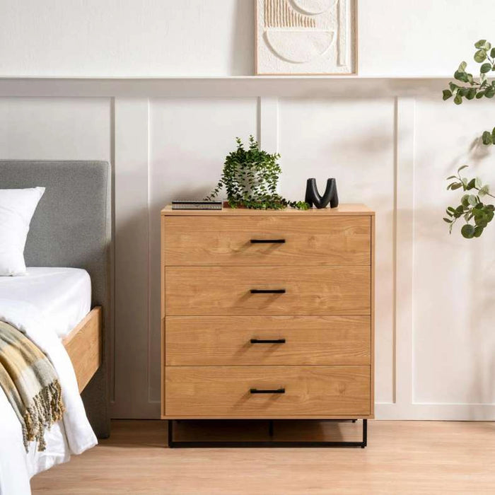 Walter Kids Chest Of 4 Drawer - Oak
