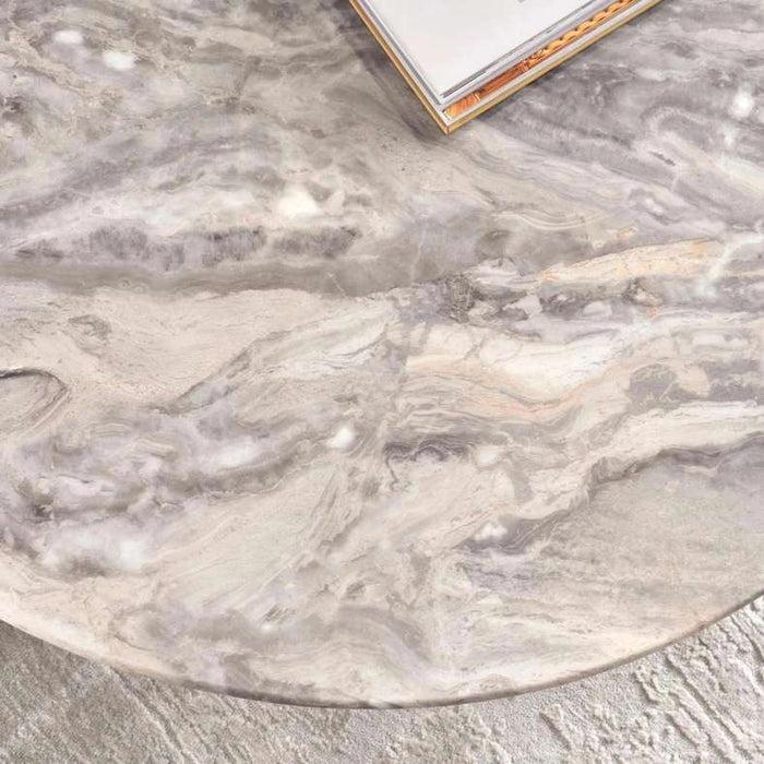 Walton Coffee Table Marble - Silver Black