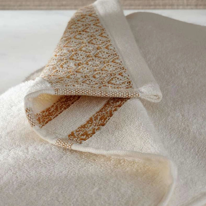 Warner Border 6 Piece Yarndyed Jacquard Towel Set- Ochre