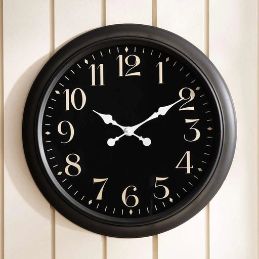 Warner Wall Clock Dia 61X5.7Cm- Black PAN HOME