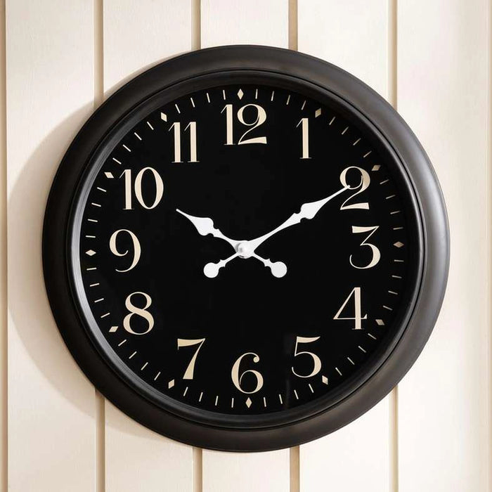 Warner Wall Clock Dia 61X5.7Cm- Black