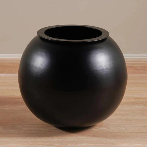 Warren Metal Round Planter 44X44X38Cm - Black PAN HOME