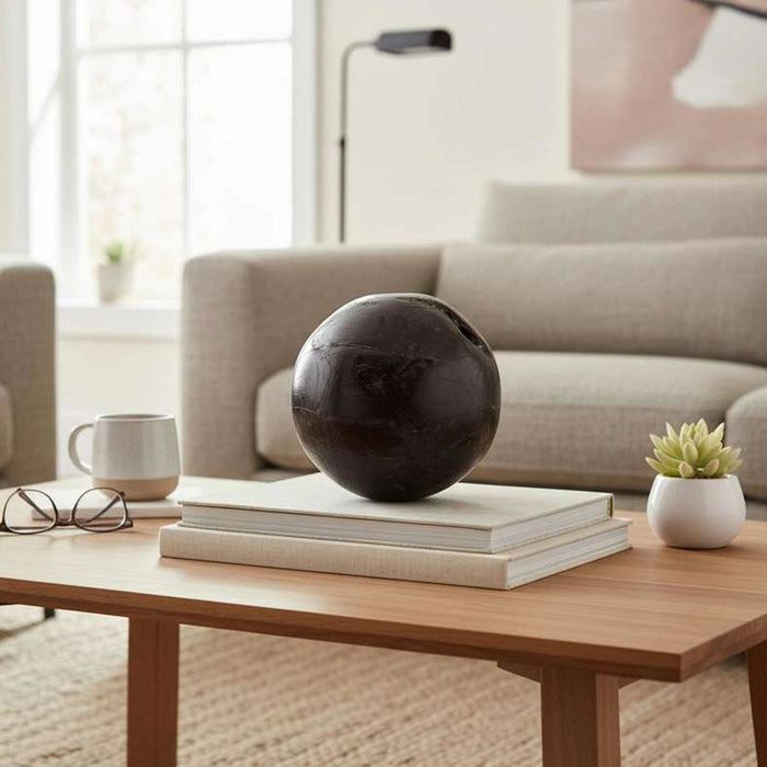 Warren Teak Wood Decor Ball 20X20X20Cm - Black