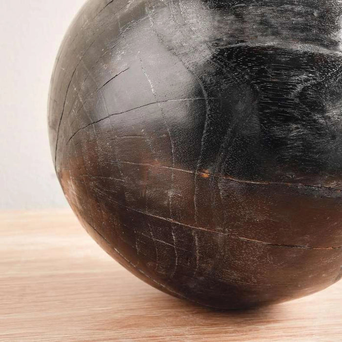 Warren Teak Wood Decor Ball 20X20X20Cm - Black