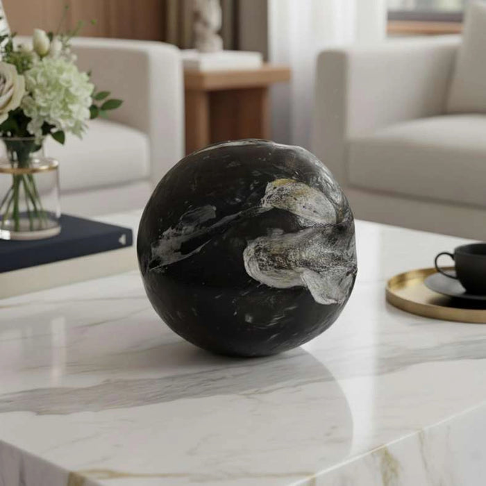 Warren Teak Wood Decor Ball 30X30X30Cm - Black
