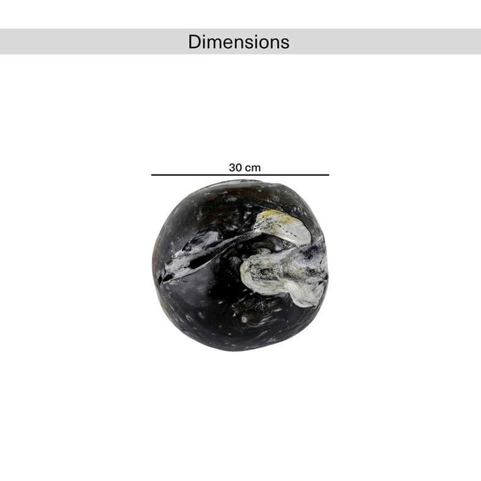 Warren Teak Wood Decor Ball 30X30X30Cm - Black