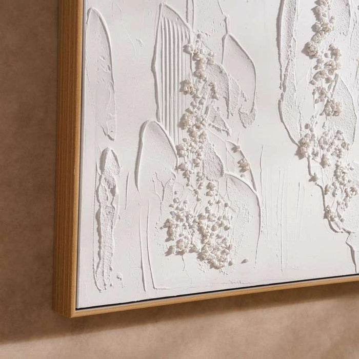 Warsaw Hand Painted Framed Wall Art 62X4.5X82Cm - Beige