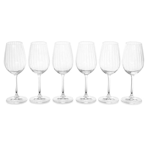 Waterfall 6-Piece Stemware Crystal Glass Set 350Ml -Clear Pan Home