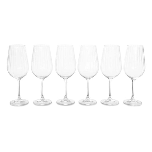 Waterfall 6-Piece Stemware Crystal Glass Set 550Ml -Clear Pan Home