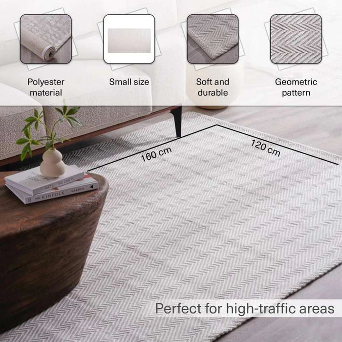 Wave Indoor Outdoor Rug 120X160Cm - Natural
