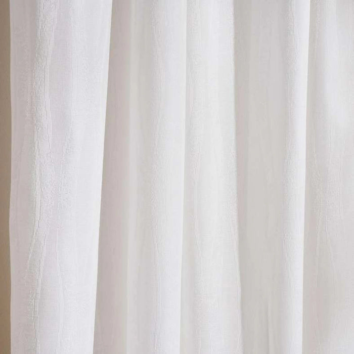 Wave Sheer 2 Piece Curtain Set - White Pan Home