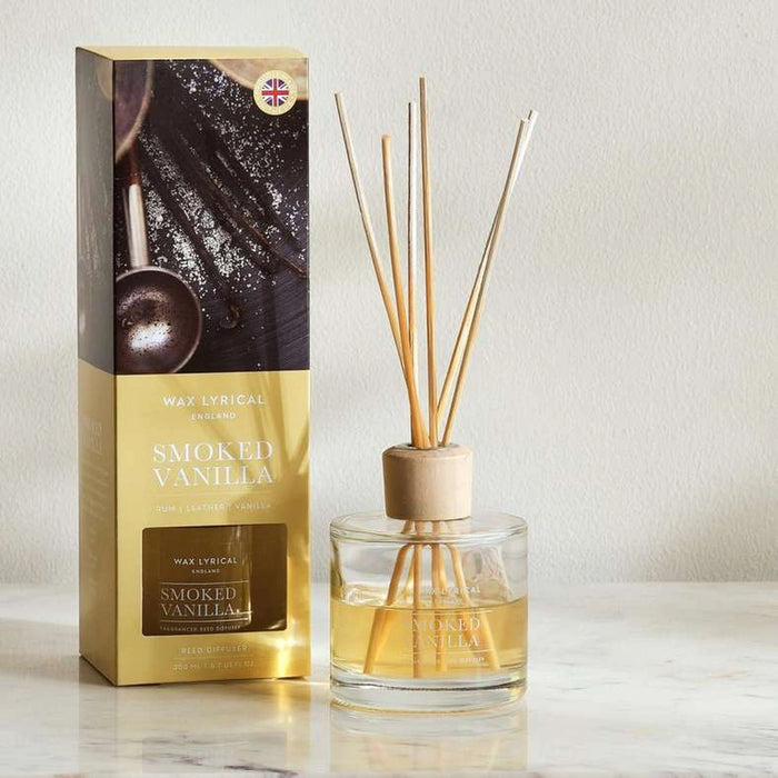 Wax Lyricals Smoked Vanilla Reed Diffuser 200Ml 8X26Cm - White