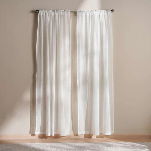 Wayne Sheer 2 Piece Curtain Set 135X240Cm - White PAN HOME